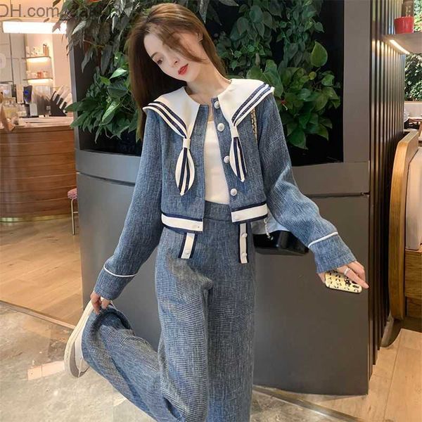 women's two piece pants fashion two-piece set for women's spring 2023 new french leggings sailor collar jacket z230724, White
women's two piece pants fashion two-piece set for women's spring 2023 new french leggings sailor collar jacket z230724, White