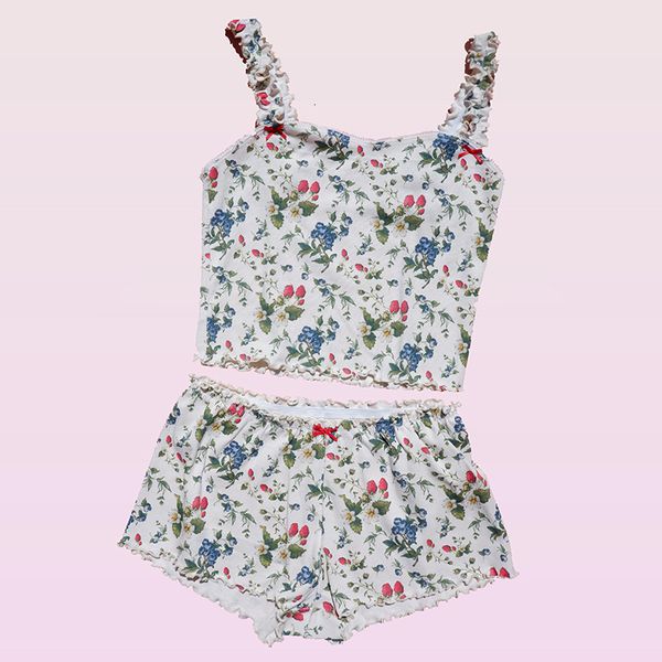 womens two piece pants sweet girl kawaii 2 set floral print frill tank shorts fairycore vintage outfits y2k cute bow crop vest homewear 230, White
womens two piece pants sweet girl kawaii 2 set floral print frill tank shorts fairycore vintage outfits y2k cute bow crop vest homewear 230, White