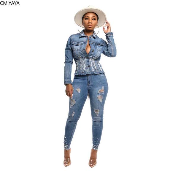 women's jackets new winter women fashion solid pearls denim coat turn-down collar long sleeve slim frayed coat fashion jackets l230724, Black;brown
women's jackets new winter women fashion solid pearls denim coat turn-down collar long sleeve slim frayed coat fashion jackets l230724, Black;brown