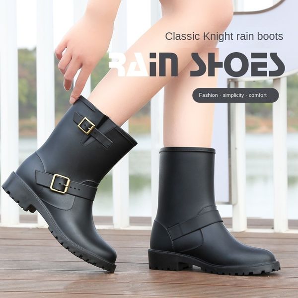 dress shoes 2023 style quality fashionable women's rain boots for all seasons with thick nonslip soles and waterproof design shoes 2307, Black
dress shoes 2023 style quality fashionable women's rain boots for all seasons with thick nonslip soles and waterproof design shoes 2307, Black