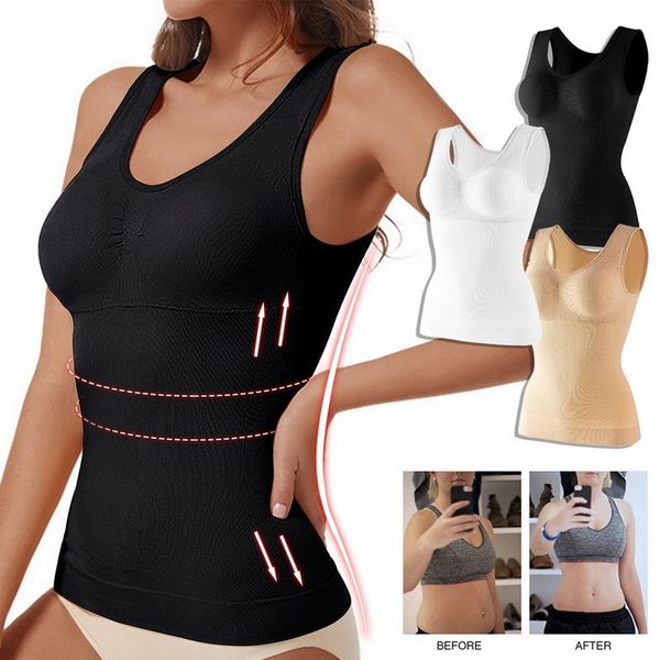 women's shapers women thin body shaper slimming vest lift up vest with breast pad tank female tummy control shapewear plus size corset, Black;white
women's shapers women thin body shaper slimming vest lift up vest with breast pad tank female tummy control shapewear plus size corset, Black;white
