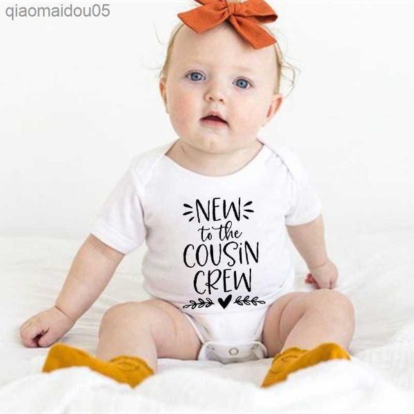 new to the cousin crew print summer newborn baby clothes toddler jumpsuit boys girls bodysuits outfits infant shower gift l230712, Blue
new to the cousin crew print summer newborn baby clothes toddler jumpsuit boys girls bodysuits outfits infant shower gift l230712, Blue