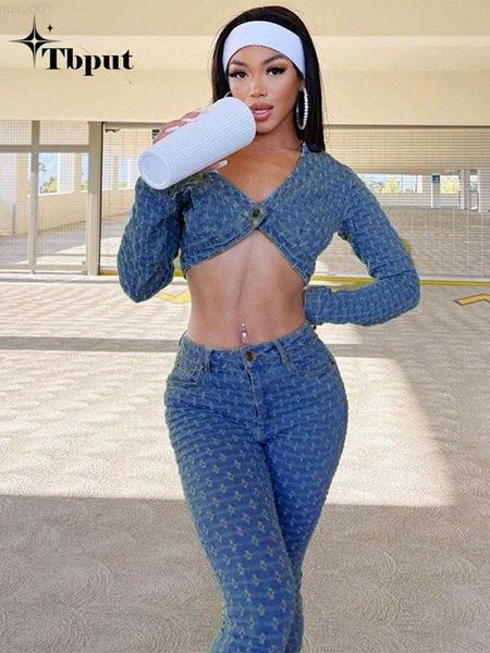 women's jackets autumn hollow out denim crop two piece sets fashion high waist slim jeans pants set women chic high streetwear outfits, Black;brown
women's jackets autumn hollow out denim crop two piece sets fashion high waist slim jeans pants set women chic high streetwear outfits, Black;brown