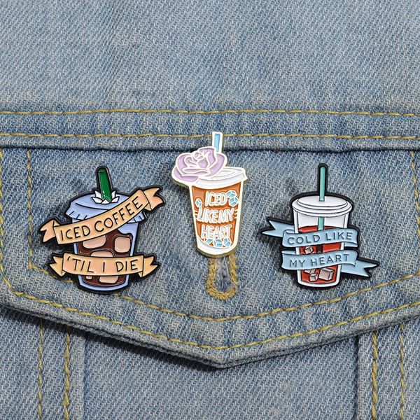 iced coffee enamel pins custom cold like my heart brooches lapel badges funny coffee jewelry gift for friends, Blue
iced coffee enamel pins custom cold like my heart brooches lapel badges funny coffee jewelry gift for friends, Blue