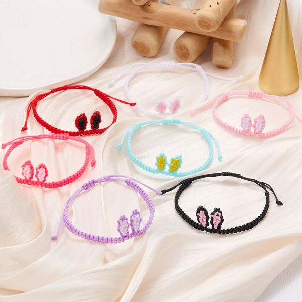 fashion cute rabbit ear rope bracelet adjustable handmade woven string bracelets for women jewelry gift accessories, Golden;silver
fashion cute rabbit ear rope bracelet adjustable handmade woven string bracelets for women jewelry gift accessories, Golden;silver