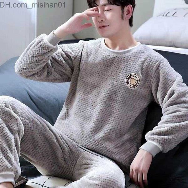 men's sleepwear men's flannel pajamas set thick warm winter pajamas plus size long sleeve round neck pajamas pajamas clothes penoa, Black;brown
men's sleepwear men's flannel pajamas set thick warm winter pajamas plus size long sleeve round neck pajamas pajamas clothes penoa, Black;brown