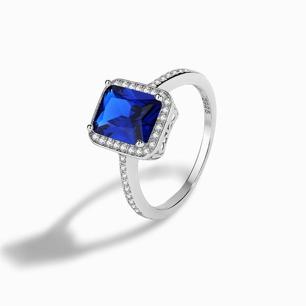european and american light luxury s925 sterling silver white gold spinel stone square jewelry versatile women's ring
european and american light luxury s925 sterling silver white gold spinel stone square jewelry versatile women's ring