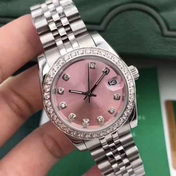ladies watch fully automatic mechanical watches 36mm diamond watch stainless steel strap diamond wristwatch waterproof design montre de luxe, Slivery;brown
ladies watch fully automatic mechanical watches 36mm diamond watch stainless steel strap diamond wristwatch waterproof design montre de luxe, Slivery;brown