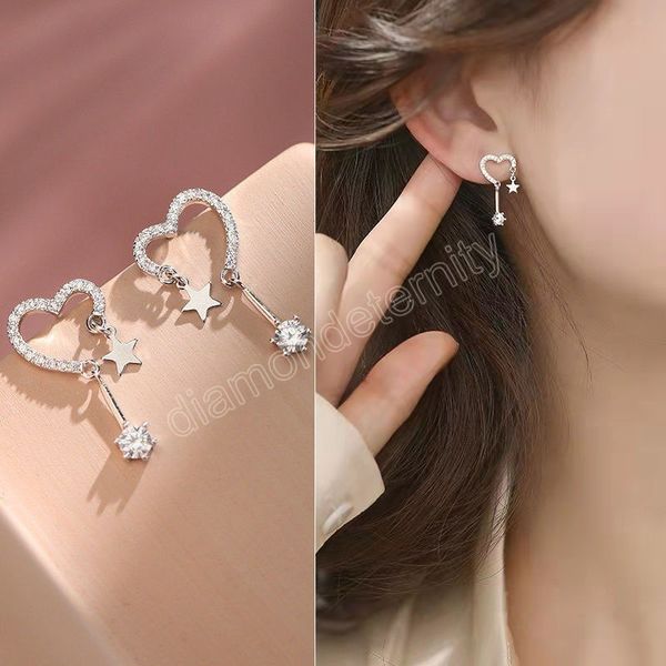 european and american fashion zircon star earrings for women exquisite personality tassel party tud earrings jewelry gift, Golden;silver
european and american fashion zircon star earrings for women exquisite personality tassel party tud earrings jewelry gift, Golden;silver