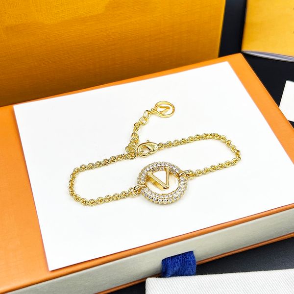 classic letter bracelets designer 18k gold diamond charm chain woman flower simple style jewelry gift, Black
classic letter bracelets designer 18k gold diamond charm chain woman flower simple style jewelry gift, Black