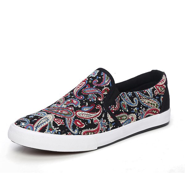 dress shoes canvas men's lowbreathable flat patterned cloth driving men sneakers vulcanize tenis masculino 230721, Black
dress shoes canvas men's lowbreathable flat patterned cloth driving men sneakers vulcanize tenis masculino 230721, Black