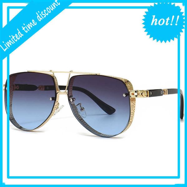 designer brand vintage sunglasses 2586 keluoxin fashion men's large frame metal sunglass high sense popular women sun glasses for men, White;black
designer brand vintage sunglasses 2586 keluoxin fashion men's large frame metal sunglass high sense popular women sun glasses for men, White;black