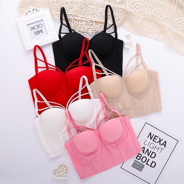 women's tanks camis crop summer bodice push up harajuku ladies underwear brasieres para mujer 230721, White
women's tanks camis crop summer bodice push up harajuku ladies underwear brasieres para mujer 230721, White