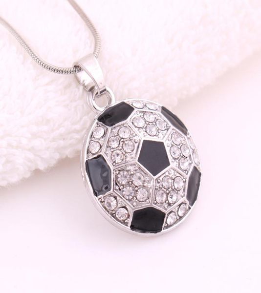 new arrival football pendant necklaces world cup fans sports crystal rhinestone soccer charm chains for women men s fashion jewelry3841286, Silver 
new arrival football pendant necklaces world cup fans sports crystal rhinestone soccer charm chains for women men s fashion jewelry3841286, Silver