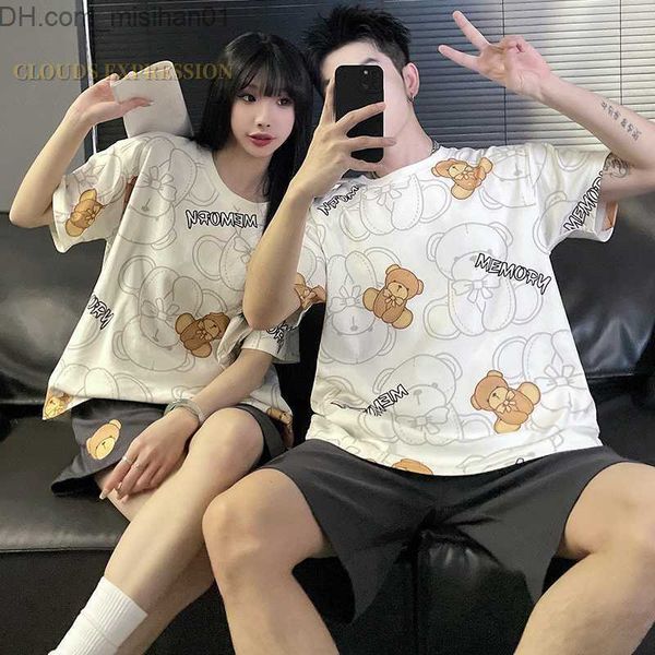 men's sleepwear summer couple pj cartoon bear big boy pajamas knitted men's pajamas set pajamas z230725, Black;brown
men's sleepwear summer couple pj cartoon bear big boy pajamas knitted men's pajamas set pajamas z230725, Black;brown