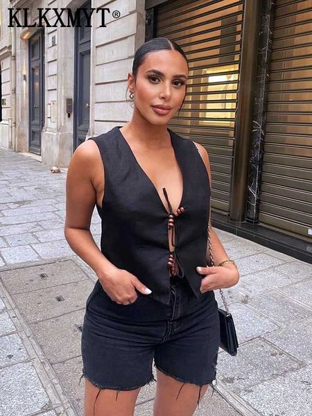 women's jackets klkxmyt traf women vest coat 2023 new fashion beadwork sleeveless vests casual office female waiscoat chic l230724, Black;brown
women's jackets klkxmyt traf women vest coat 2023 new fashion beadwork sleeveless vests casual office female waiscoat chic l230724, Black;brown