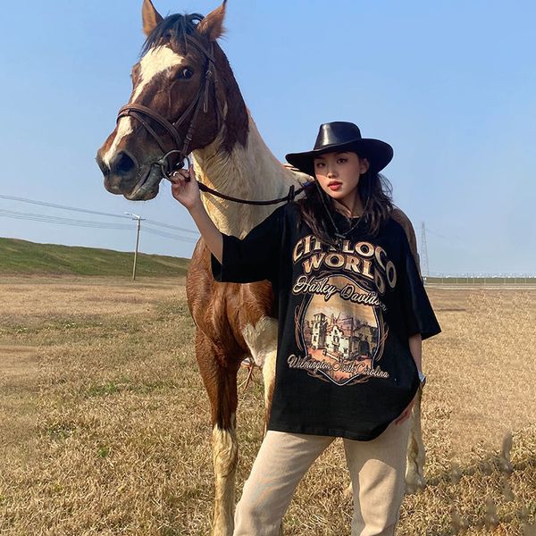 women's tshirt heavyweight american retro fun letter printing short sleeved tshirt female couple trendy loose casual street y2k clothes, White
women's tshirt heavyweight american retro fun letter printing short sleeved tshirt female couple trendy loose casual street y2k clothes, White