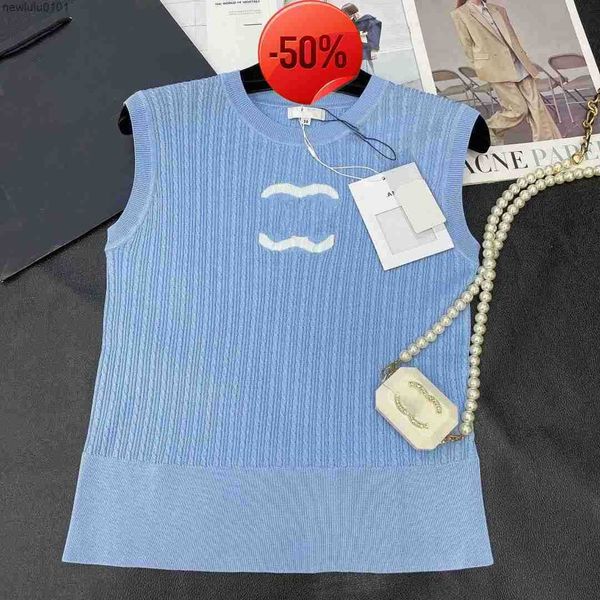 new fashion channel womens wear sleeveless designer sport high-end luxury round neck cotton double yarn embroidery, White
new fashion channel womens wear sleeveless designer sport high-end luxury round neck cotton double yarn embroidery, White