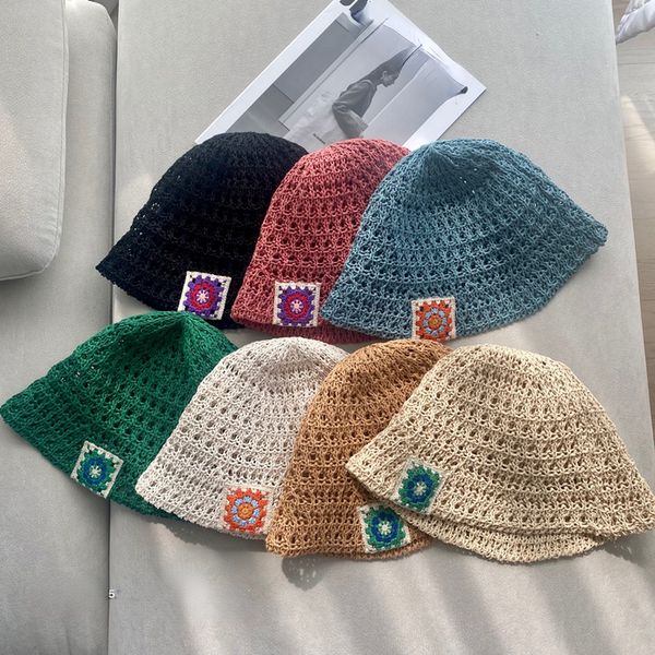 wide brim hats bucket hats japanese summer korea flower hollow crochet straw sun bucket cap straw hat gentle fresh knitted straw bucket hat, Blue;gray
wide brim hats bucket hats japanese summer korea flower hollow crochet straw sun bucket cap straw hat gentle fresh knitted straw bucket hat, Blue;gray