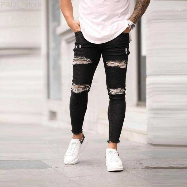 men's jeans 2021 brand style stylish ripped skinny destroyed frayed slim fit denim pants trousers hip hop jeans#g301 l230724, Blue
men's jeans 2021 brand style stylish ripped skinny destroyed frayed slim fit denim pants trousers hip hop jeans#g301 l230724, Blue
