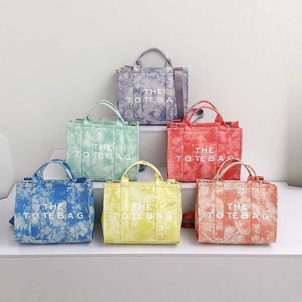 new women's bag canvas letter one shoulder crossbody simple tie dyed large capacity tote handbag purses
new women's bag canvas letter one shoulder crossbody simple tie dyed large capacity tote handbag purses