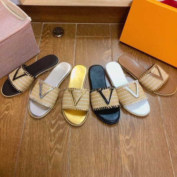 designer luxury fashion slippers sandals casual summer letters flip-flops wear woven slippers, Black
designer luxury fashion slippers sandals casual summer letters flip-flops wear woven slippers, Black