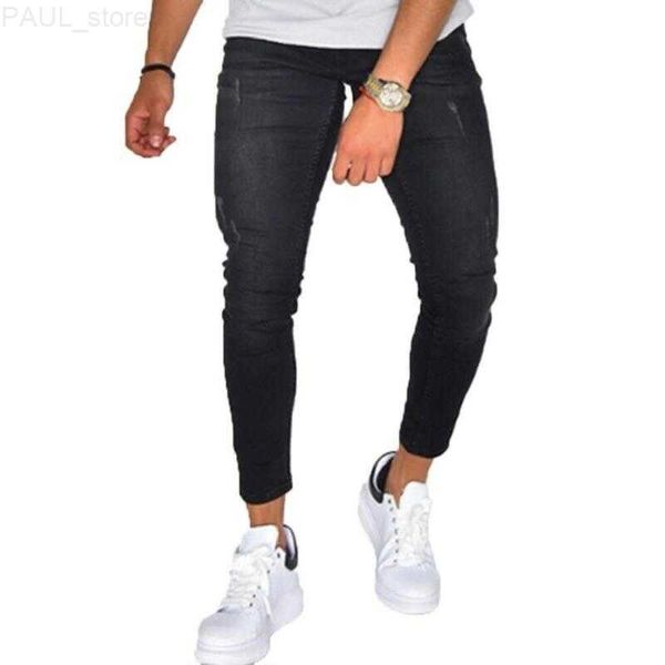 men's jeans mens skiiny fashion trousers plus size black casual stretch slim fit denim pants streetwear men l230724, Blue
men's jeans mens skiiny fashion trousers plus size black casual stretch slim fit denim pants streetwear men l230724, Blue