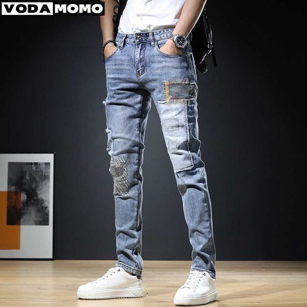 men's jeans summer men jeans pantalones hombre regular fit pants streetwear casual blue patches patchwork jean mens clothing denim trou
men's jeans summer men jeans pantalones hombre regular fit pants streetwear casual blue patches patchwork jean mens clothing denim trou