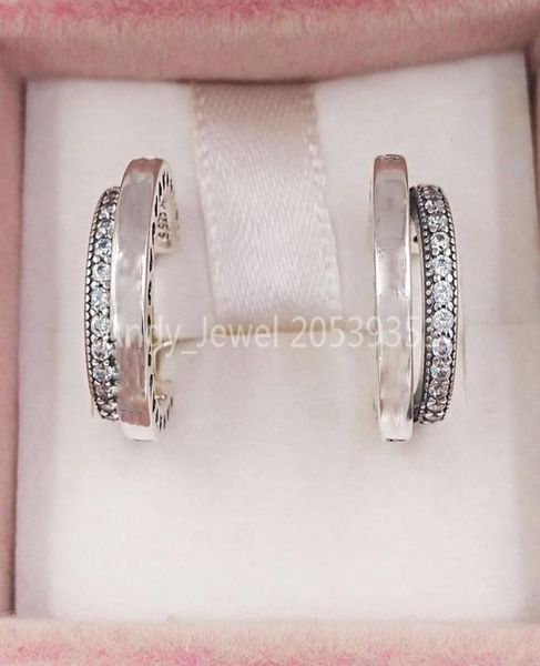 authentic 925 sterling silver studs pave double hoop earrings fits european p style studs jewelry 299056c015906683, Golden;silver
authentic 925 sterling silver studs pave double hoop earrings fits european p style studs jewelry 299056c015906683, Golden;silver