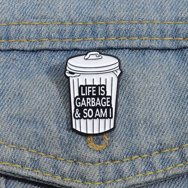 emotional trash can enamel pins custom life is gerbge so am i brooches lapel badges punk funny jewelry gift for friends, Blue
emotional trash can enamel pins custom life is gerbge so am i brooches lapel badges punk funny jewelry gift for friends, Blue