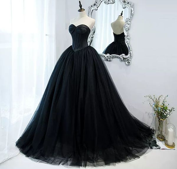 gothic black tulle prom dresses 2023 princess sweetheart satin exposed boning tulle evening gowns women formal dresses robe de soiree custom
gothic black tulle prom dresses 2023 princess sweetheart satin exposed boning tulle evening gowns women formal dresses robe de soiree custom