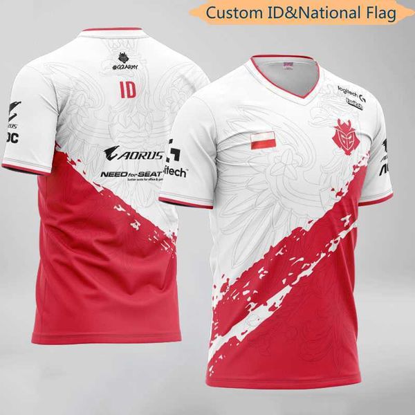 men's t-shirts uniform jerseys customized name fans t shirt for men women custom id tees shirt poland lol csgo team g2 e-sports, White;black
men's t-shirts uniform jerseys customized name fans t shirt for men women custom id tees shirt poland lol csgo team g2 e-sports, White;black