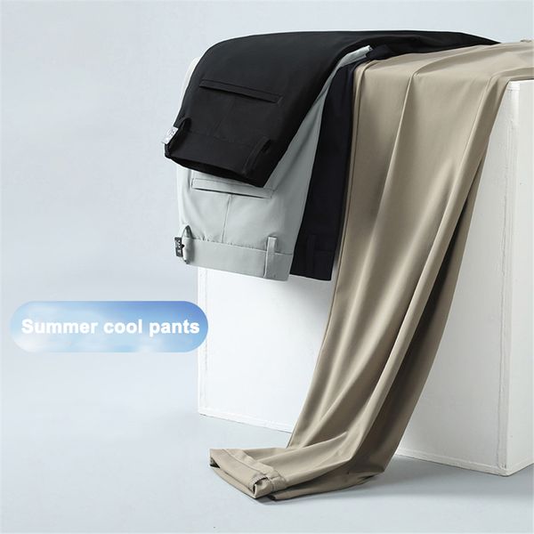 mens pants cool men solid color trousers summer straight male fashion casual black grey 230724
mens pants cool men solid color trousers summer straight male fashion casual black grey 230724