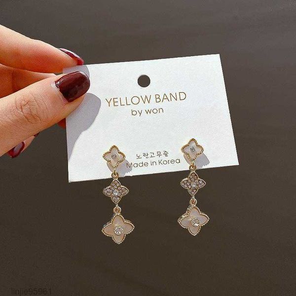 stud lucky clover earrings korean style net red long tassel elegant women, Golden;silver
stud lucky clover earrings korean style net red long tassel elegant women, Golden;silver