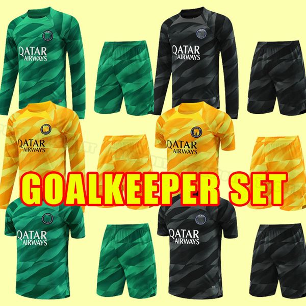 goalkeeper kits 23 24 soccer jerseys mbappe hakimi sergio ramos wijnaldum psgs football shirt 2023 2024 men uniform maillot de foot long+sho, Black;yellow
goalkeeper kits 23 24 soccer jerseys mbappe hakimi sergio ramos wijnaldum psgs football shirt 2023 2024 men uniform maillot de foot long+sho, Black;yellow