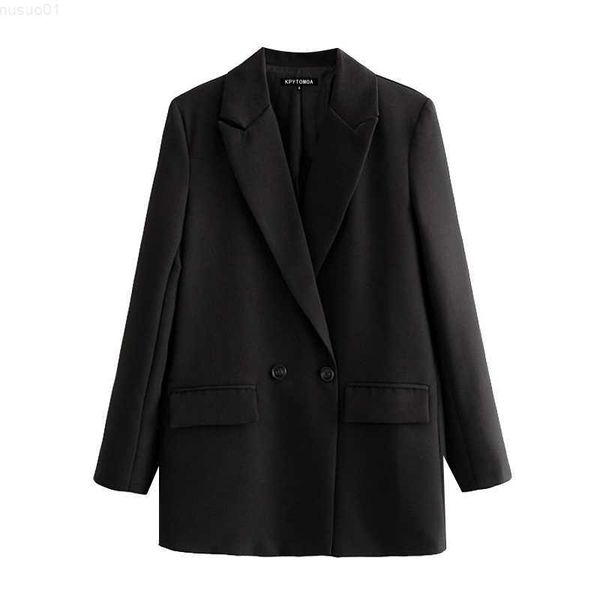 women's suits blazers women black blazer 2022 fashion office wear double breasted blazer coat vintage long sleeve pockets female outerw, White;black
women's suits blazers women black blazer 2022 fashion office wear double breasted blazer coat vintage long sleeve pockets female outerw, White;black