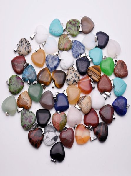 natural stone heart necklace pendants for jewelry whole 20mm making mixed charms assorted good quality 50pcs lot christmas gi4675049, Bronze;silver
natural stone heart necklace pendants for jewelry whole 20mm making mixed charms assorted good quality 50pcs lot christmas gi4675049, Bronze;silver
