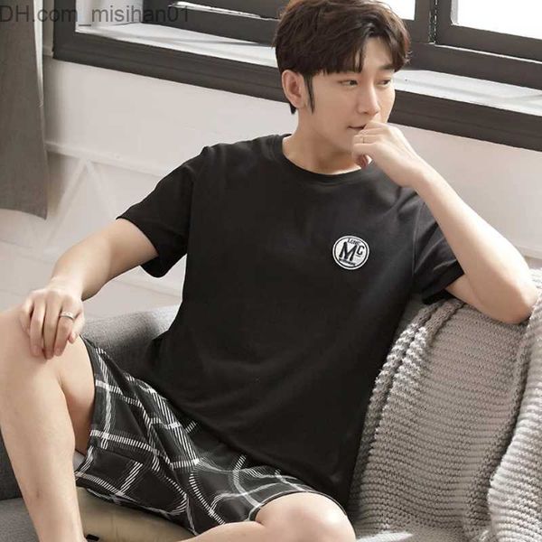 men's sleepwear summer new knitted cotton short sleeve men's set men's pajama set women's set women's pajama z23072, Black;brown
men's sleepwear summer new knitted cotton short sleeve men's set men's pajama set women's set women's pajama z23072, Black;brown
