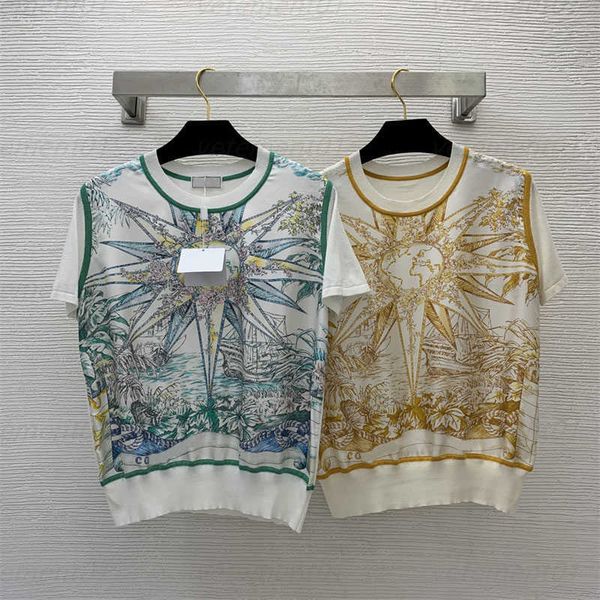 2023ss lady pullover knit t shirt 19mm 100% silk twill patchwork nautical sunflower print crew neck pullover short sleeve knitted sweater de, White
2023ss lady pullover knit t shirt 19mm 100% silk twill patchwork nautical sunflower print crew neck pullover short sleeve knitted sweater de, White