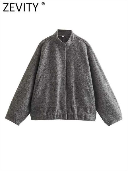 women's jackets zevity 2023 women fashion stand collar pockets patch pilot jacket coat female colors outerwear chic loose bomber ct364, Black;brown
women's jackets zevity 2023 women fashion stand collar pockets patch pilot jacket coat female colors outerwear chic loose bomber ct364, Black;brown