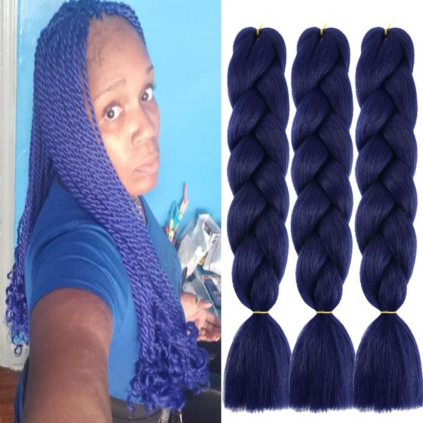 braiding hair extensions for women 100g/pack 24inch high temperature ombre jumbo synthetic braiding hair for twist crochet braids j1, Black
braiding hair extensions for women 100g/pack 24inch high temperature ombre jumbo synthetic braiding hair for twist crochet braids j1, Black