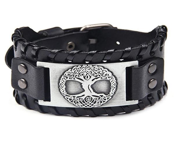 charm bracelets gothic design nordic viking odin tree of life bracelet for men hand woven wide leather adjustable punk jewelry1453342, Golden;silver
charm bracelets gothic design nordic viking odin tree of life bracelet for men hand woven wide leather adjustable punk jewelry1453342, Golden;silver
