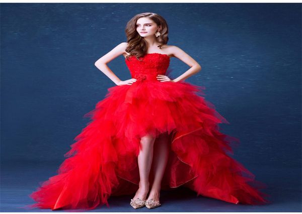 red high low wedding dresses with feather and flowers 2019 sweep train wedding gowns vestido de novia6545334, White
red high low wedding dresses with feather and flowers 2019 sweep train wedding gowns vestido de novia6545334, White