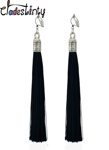 tassel clips earrings bohemia ethnic fringe long earring no hole indian jewelry non pierced ear clip cuff earings9510616, Silver
tassel clips earrings bohemia ethnic fringe long earring no hole indian jewelry non pierced ear clip cuff earings9510616, Silver