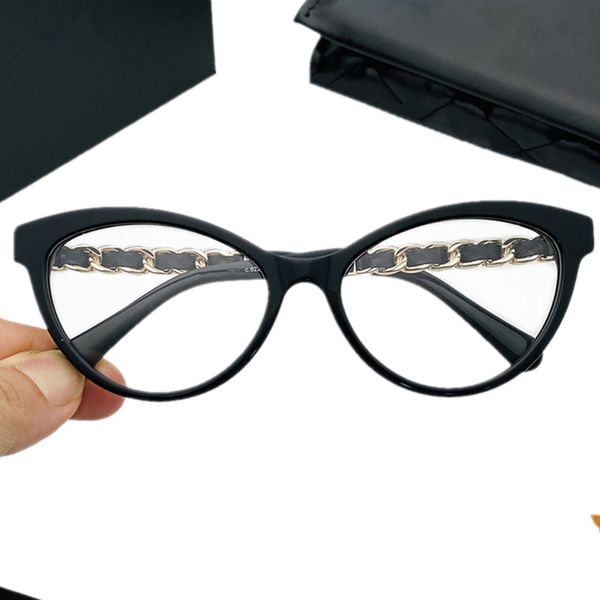 2023 fashion women small cateye glasses frame 34q28 leather chain weaving pure acetates fullrim 5517140 fullset design case, Black
2023 fashion women small cateye glasses frame 34q28 leather chain weaving pure acetates fullrim 5517140 fullset design case, Black