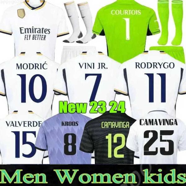 23 24 bellingham benzema soccer jerseys 2023 2024 football shirt vini jr alaba rodrygo modric carvajal tchouameni camiseta men kids kit sets, White;black
23 24 bellingham benzema soccer jerseys 2023 2024 football shirt vini jr alaba rodrygo modric carvajal tchouameni camiseta men kids kit sets, White;black