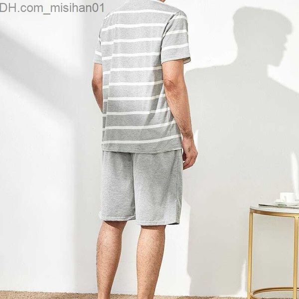 men's sleepwear new o-neck lounge striped pajamas men's short sleeved pajamas set casual pajamas men's pajamas z230725, Black;brown
men's sleepwear new o-neck lounge striped pajamas men's short sleeved pajamas set casual pajamas men's pajamas z230725, Black;brown