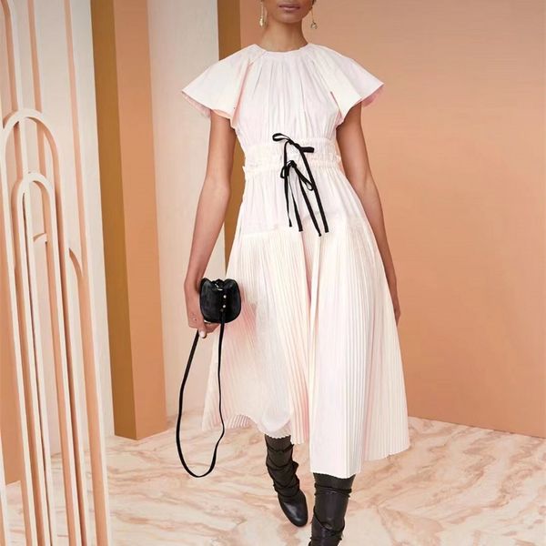 basic casual dresses women pleated midi dress flying sleeve elastic waist pure color lady dress 230721, Black;gray
basic casual dresses women pleated midi dress flying sleeve elastic waist pure color lady dress 230721, Black;gray
