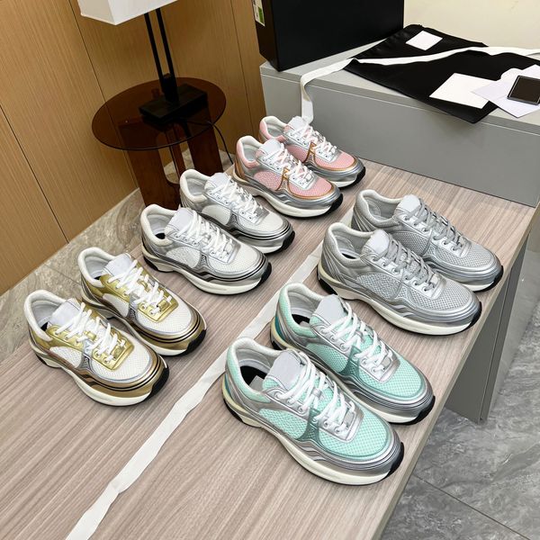 designer sneakers casual shoes men women fabric laminated reflective shoes gold silver double letter vintage calf leather shoes all-match st, Black
designer sneakers casual shoes men women fabric laminated reflective shoes gold silver double letter vintage calf leather shoes all-match st, Black