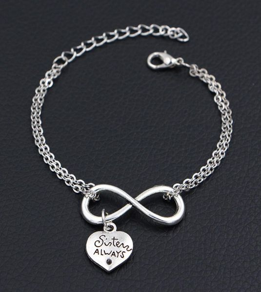 2019 new minimalism double infinity love sister always friends pendant bracelets for women men chain bangles for diy party je8266831, Golden;silver
2019 new minimalism double infinity love sister always friends pendant bracelets for women men chain bangles for diy party je8266831, Golden;silver